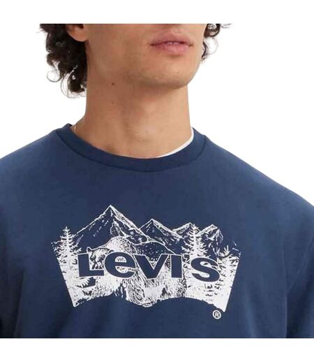 Sweat Homme Bleu Foncé Levis