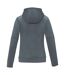 Womens/ladies Anorak Hooded Half Zip Sweatshirt Steel Grey Elevate Life-2