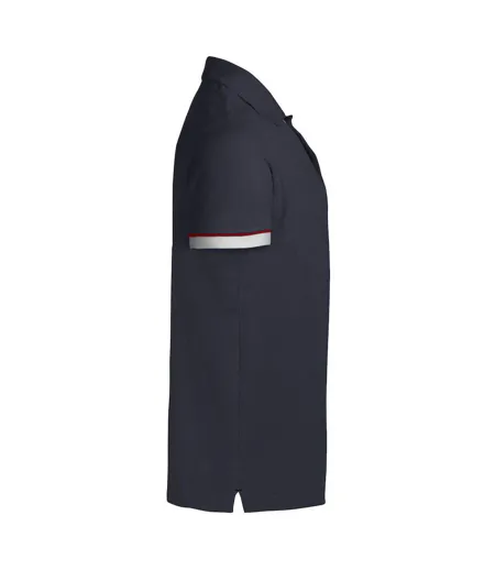 Mens Anderson Pique Polo Shirt Navy James Harvest