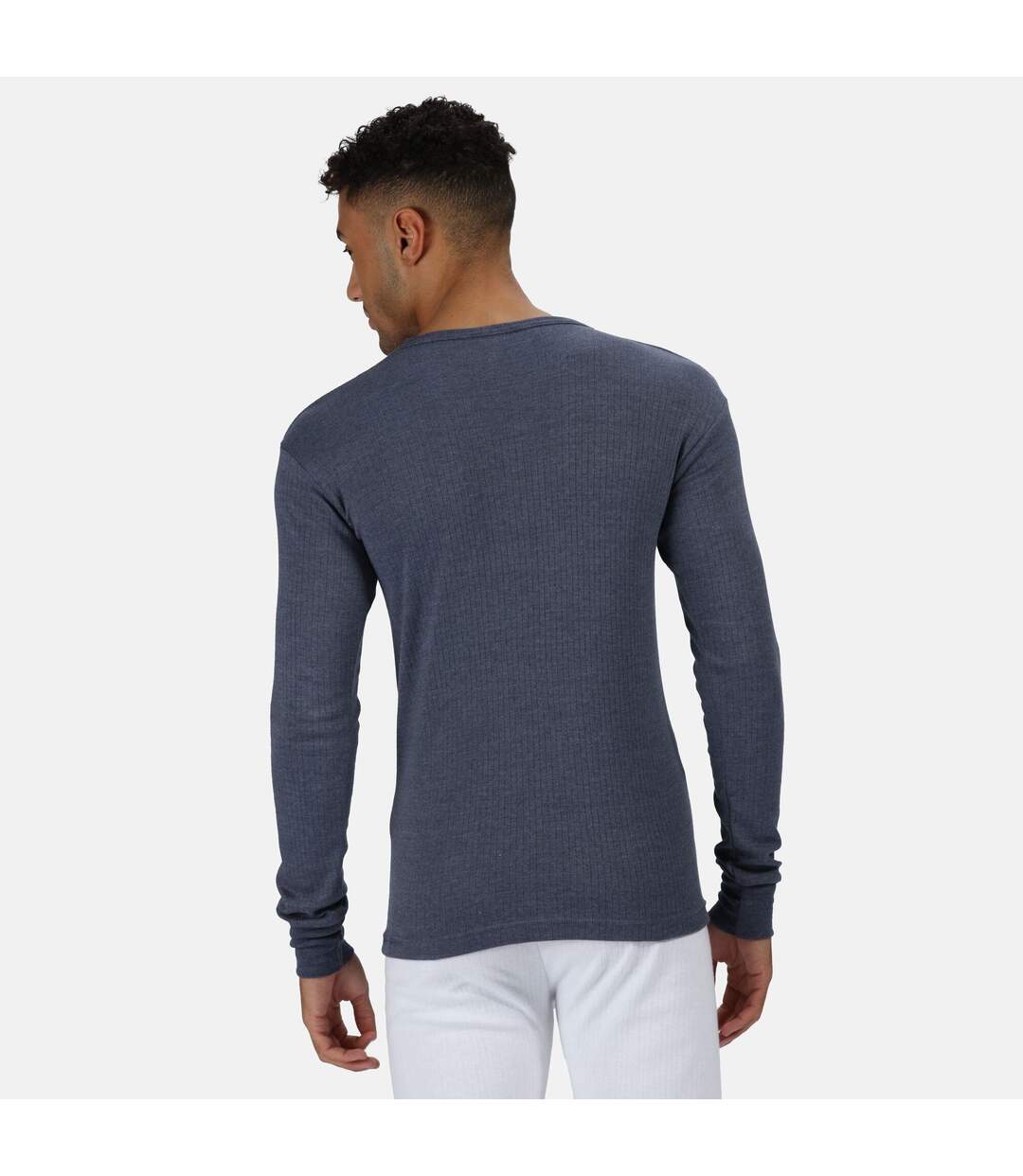 T-shirt Thermique Hommes Bleu Denim Regatta-3