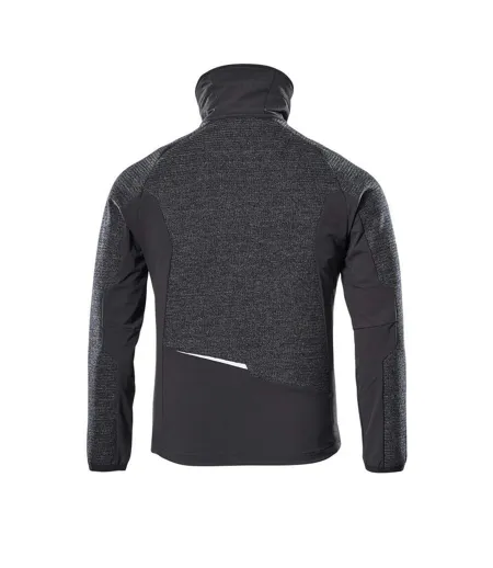 Mens Advanced Knitted Full Zip Jacket Black Mascot