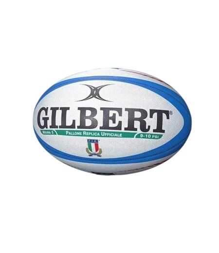 Replica Rugby Ball 5 White Blue Gilbert