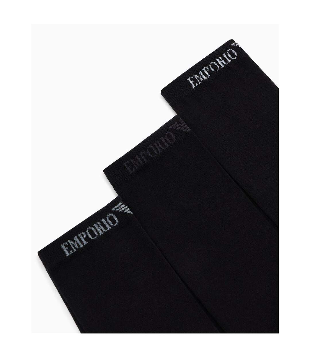 Lot De 3  Chaussettes Homme Noir Emporio Armani-3