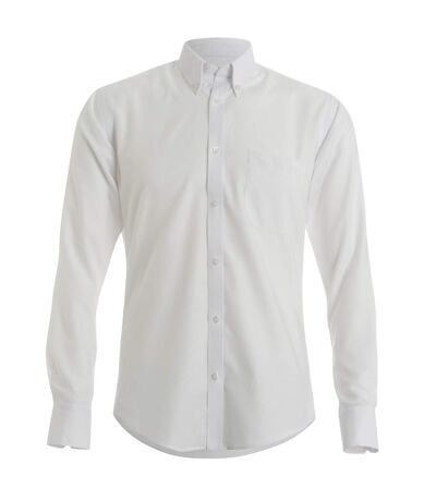 Kustom Kit Mens Slim Fit Long Sleeved Oxford Work Shirt (White) - UTRW3897