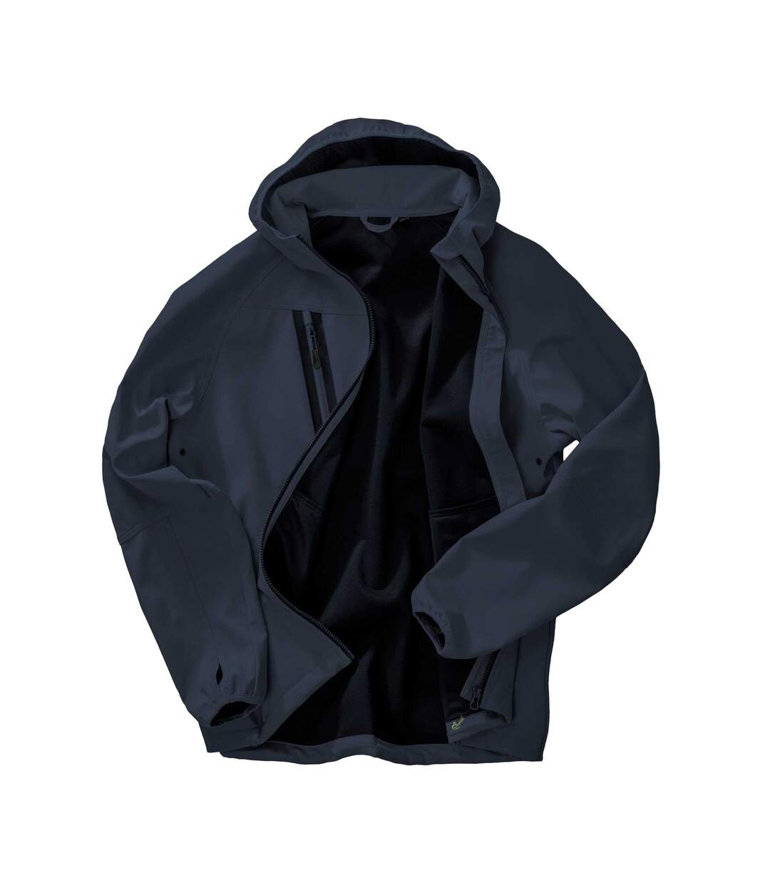 Mens Printed Recycled 3 Layer Casual Soft Shell Jacket Navy Result Recycled-3