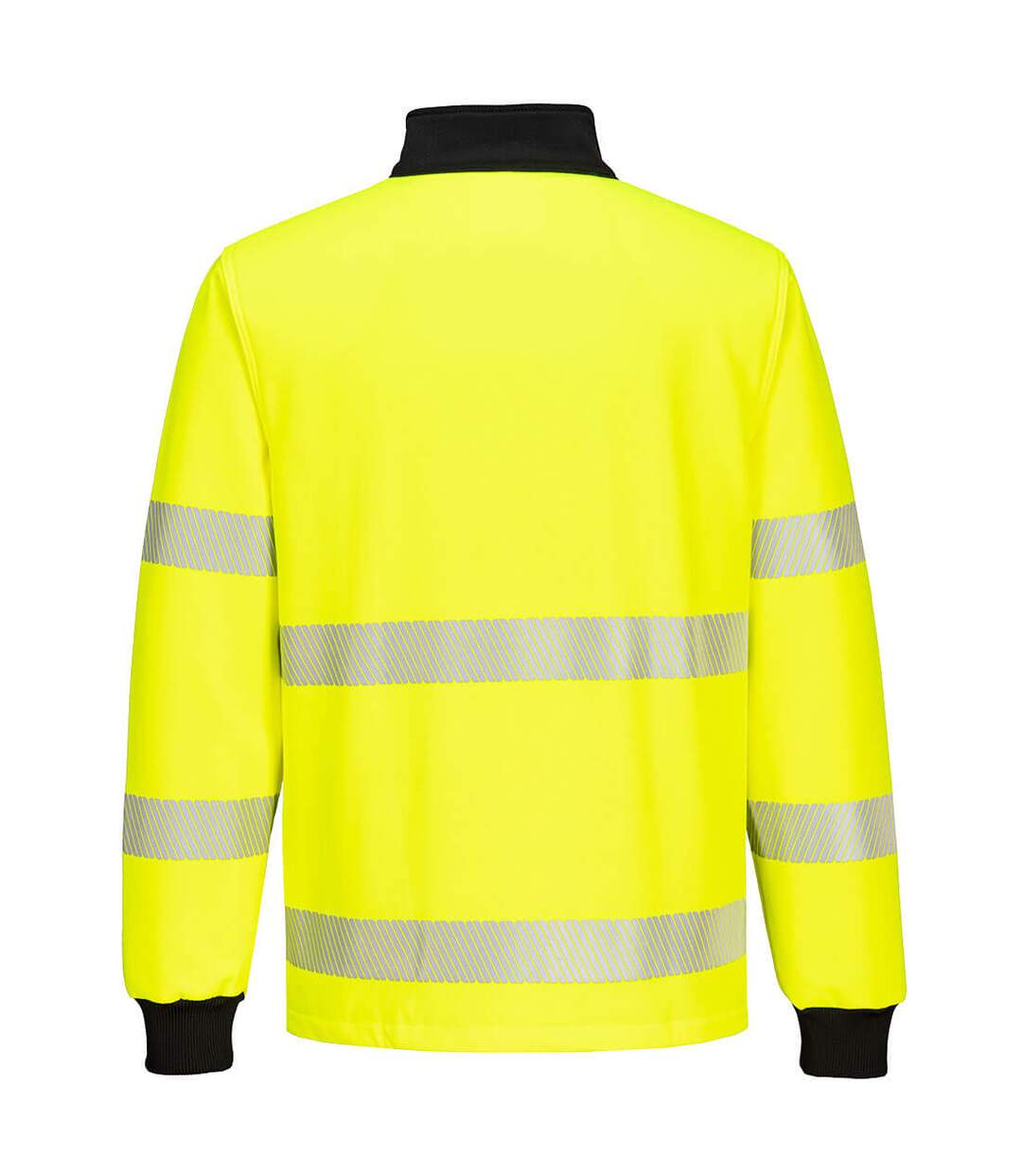 Unisex adult pw3 high-vis sweatshirt yellow/black Portwest-2