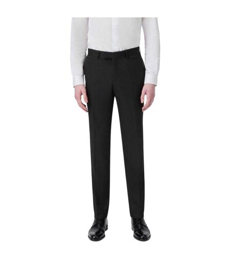 Mens Kingdon Slim Tuxedo Trousers Black Twisted Tailor