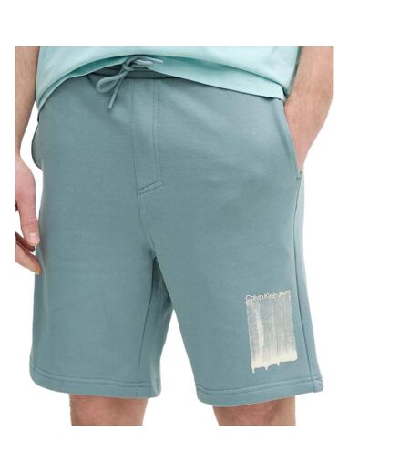 Short vert homme calvin klein jeans stroke - l