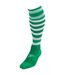 Unisex adult pro hooped football socks green/white Precision-1