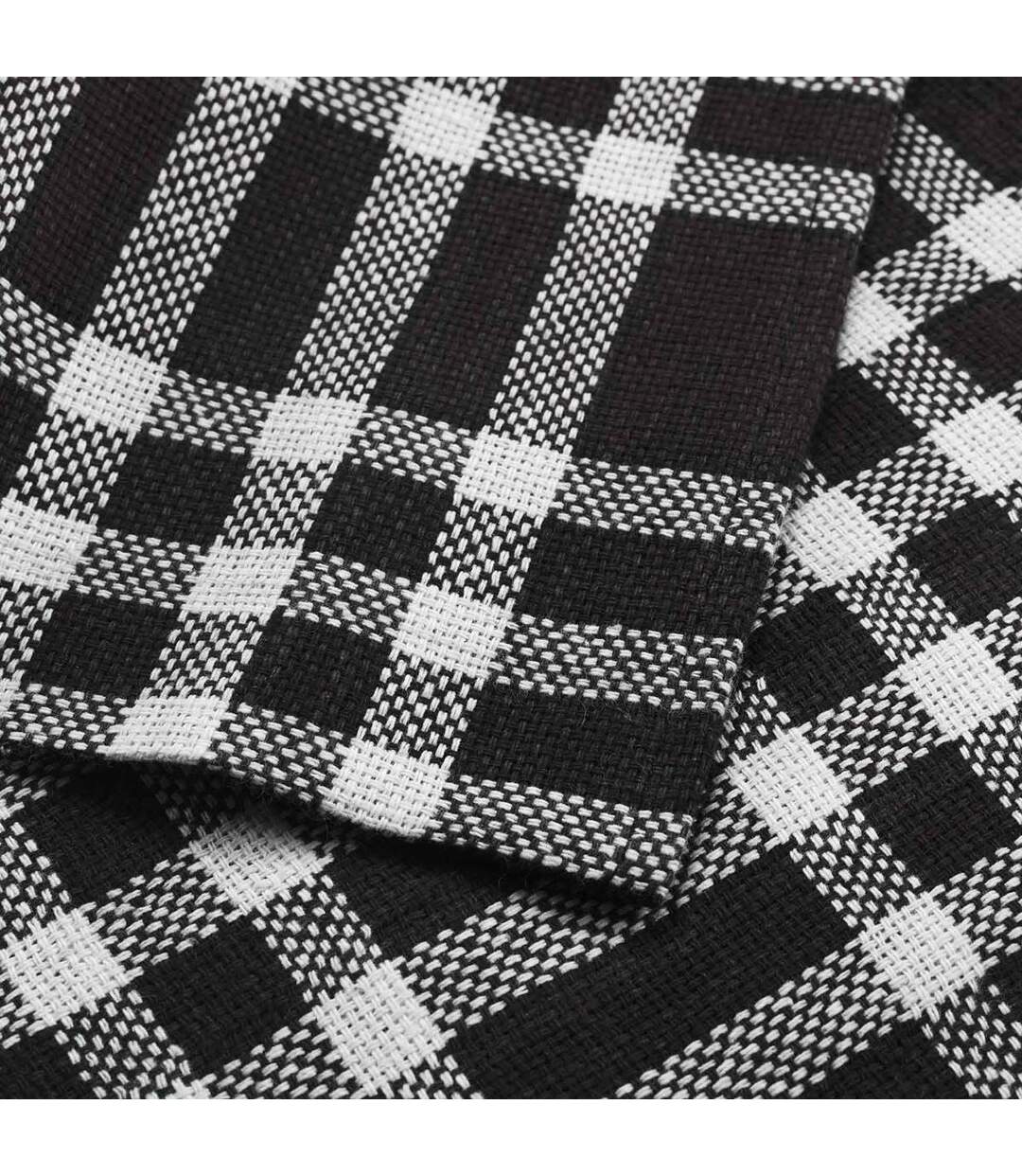Lot de 3 Serviettes de Table Traditio 45x45cm Noir-2