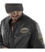 Veste Motard homme en simili poches poitrine et patchs Rider Vondutch-2