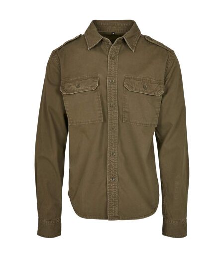 Chemise Manches Longues Homme Olive Build Your Brand