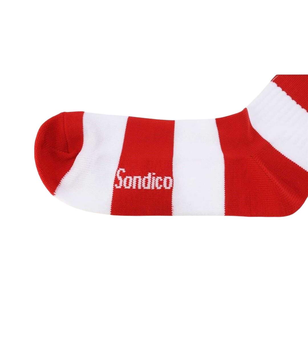 Chaussettes De Foot Motif/style Rayures Contrastées Homme Rouge Blanc Sondico-3