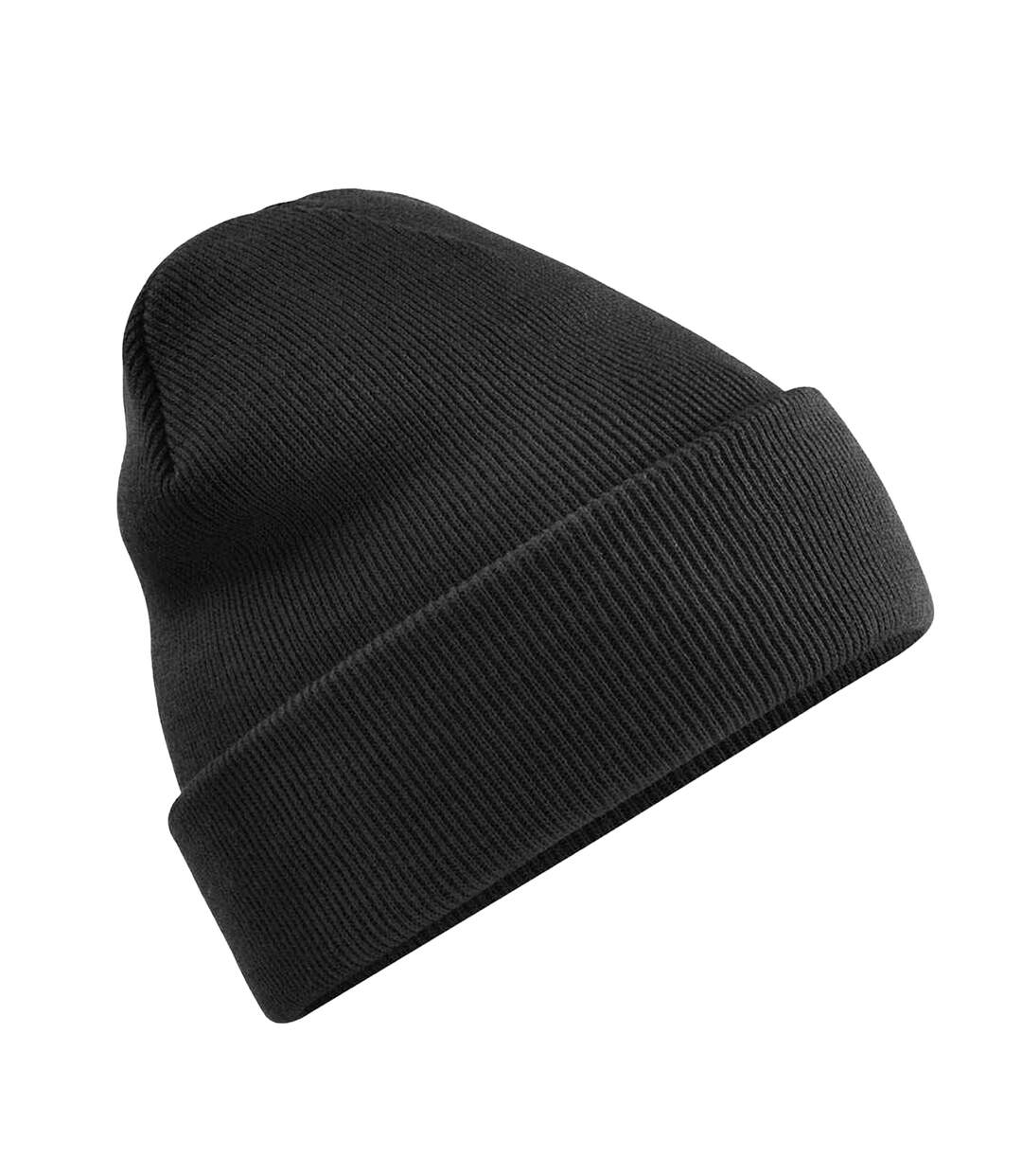 Unisex adults original cuffed beanie black Beechfield-1