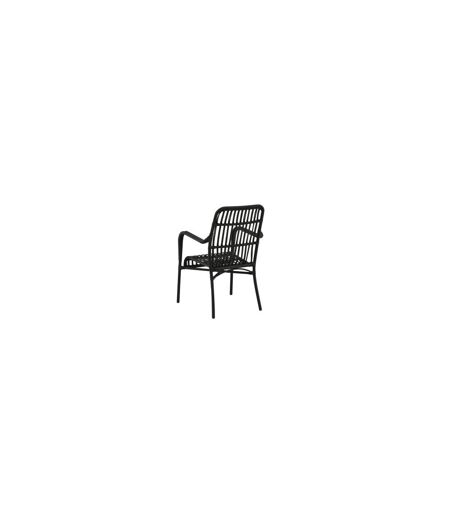 Chaise de Jardin en Rotin Rizal 90cm Noir