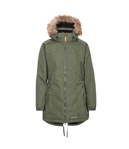 Trespass Womens/Ladies Celebrity Insulated Longer Length Parka Jacket (Moss)