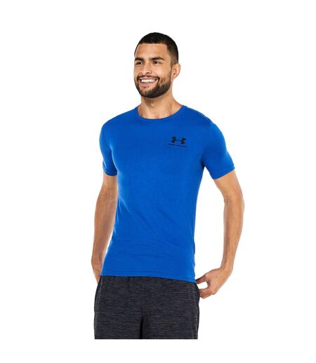 T-shirt Motif/style Logo Homme Bleu Under Armour