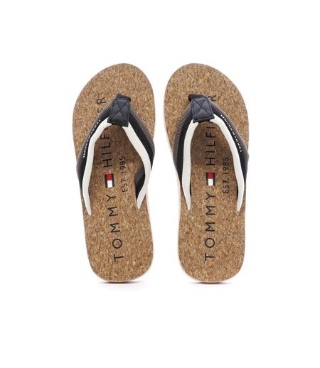 Tongs taupe homme tommy hilfiger hilfiger cork beach