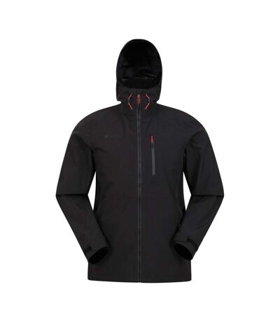 Mountain Warehouse Mens Bachill Three Layer Waterproof Jacket (Black) - UTMW472