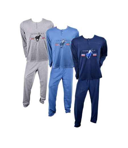 Pyjama Homme Long SWEET SECRET C2709 POLO CONFORT GRIS