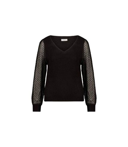 Pull à manches longues transparentes pour femme SIJADE