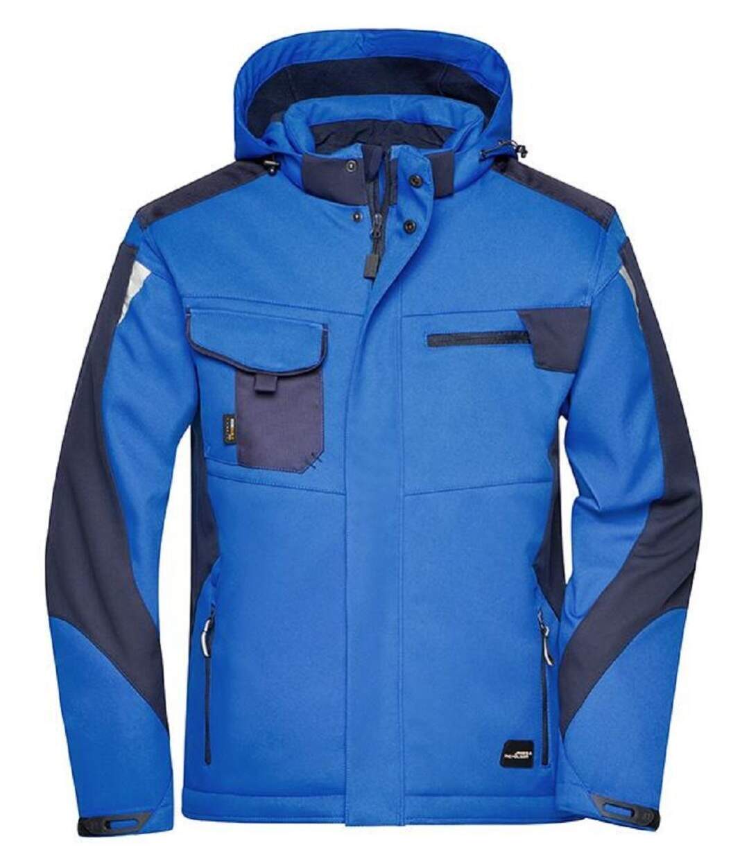 Veste hiver softshell Unisexe - JN824 - bleu roi et marine-1