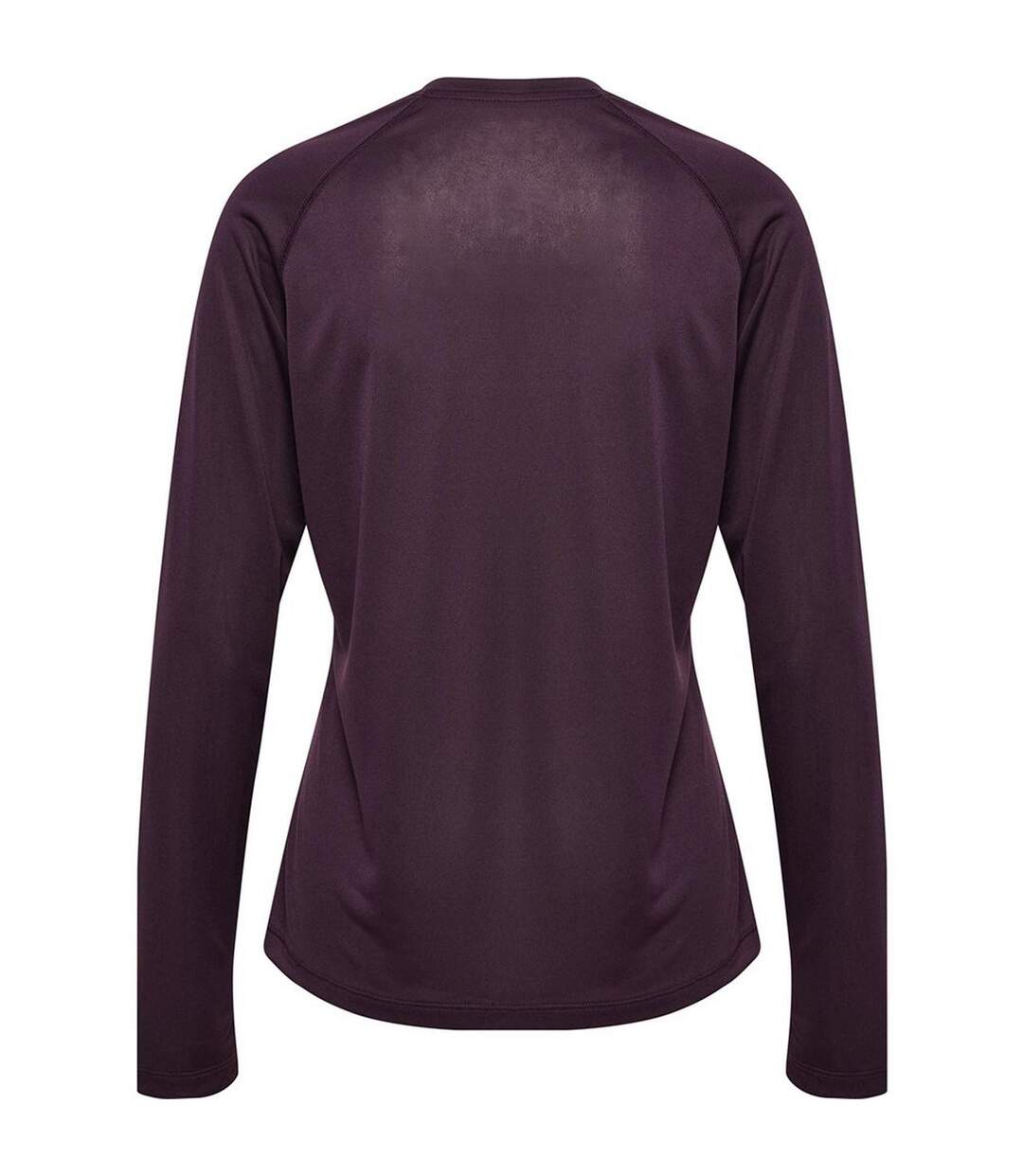 Womens/ladies Nwlbeat Fitted Long-sleeved T-shirt Plum Perfect Newline-2