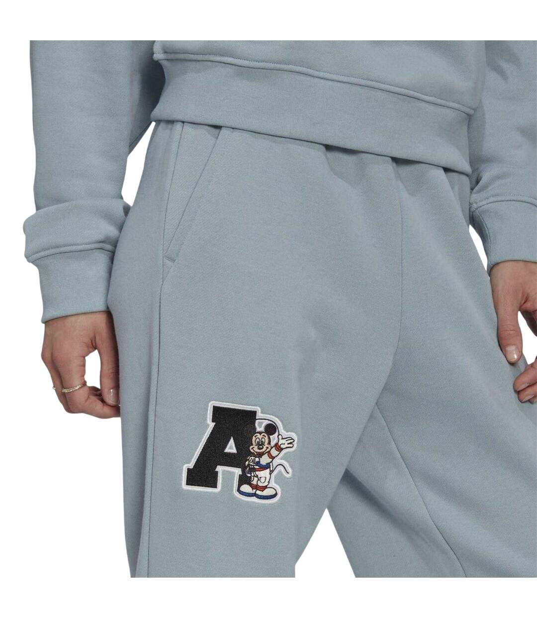 Womens/ladies Disney Mickey Mouse Joggers Grey Adidas-3