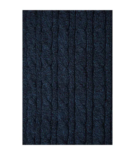 Drew Knitted Scarf One Size Navy Animal