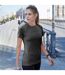 T-shirt De Sport Femme Noir Chiné Tee Jays-1