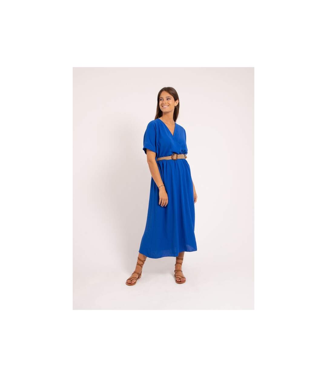 Robe longue et ceinture ICALEST - Dona X Lisa-2