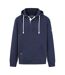 Mens Button Neck Hoodie Marine Lazy Jacks-1