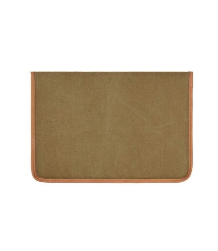 Bosler canvas recycled laptop sleeve one size green Vinga
