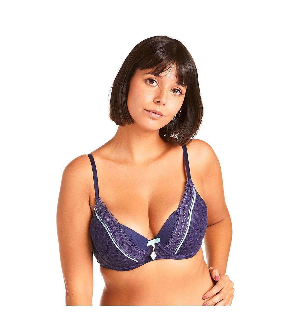 Soutien-gorge ampliforme marine Reveil