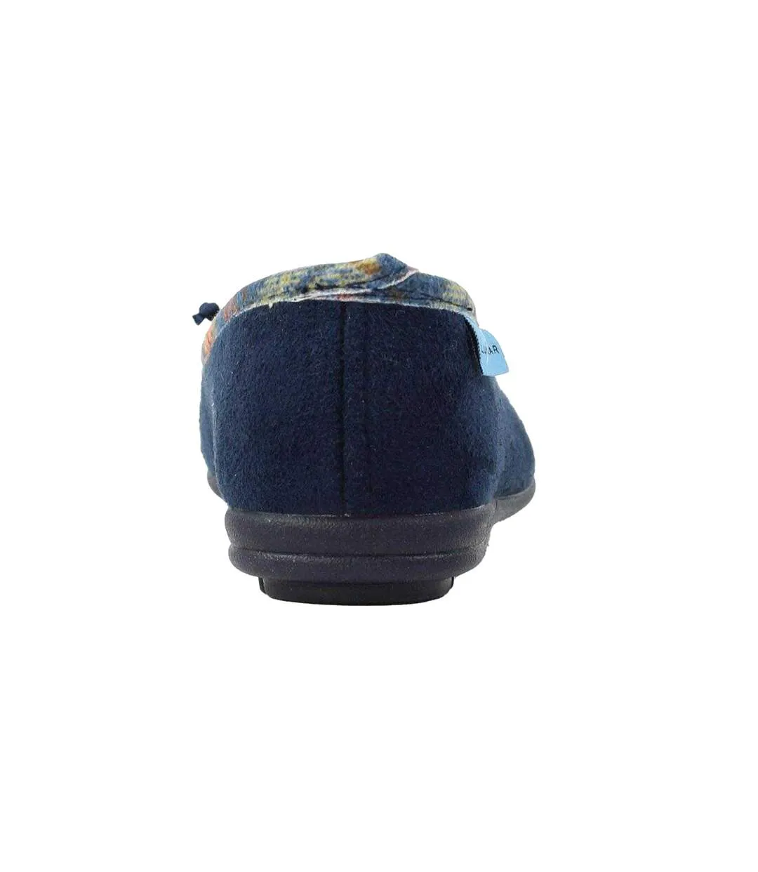 Chaussons Motif/style Nœud Femme Bleu Lunar-2