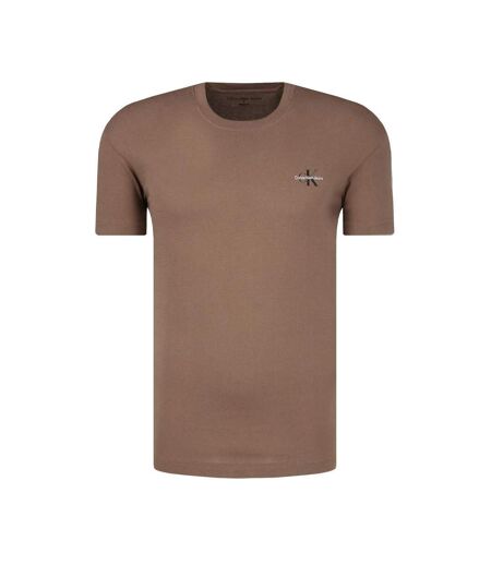 T-shirt blanc/marron homme calvin klein jeans j30j320199 - m