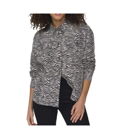 Chemise zèbre noir/blanc femme jdy ray - l