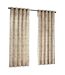 Brinn abstract eyelet curtains 72in x 64in natural Hoem