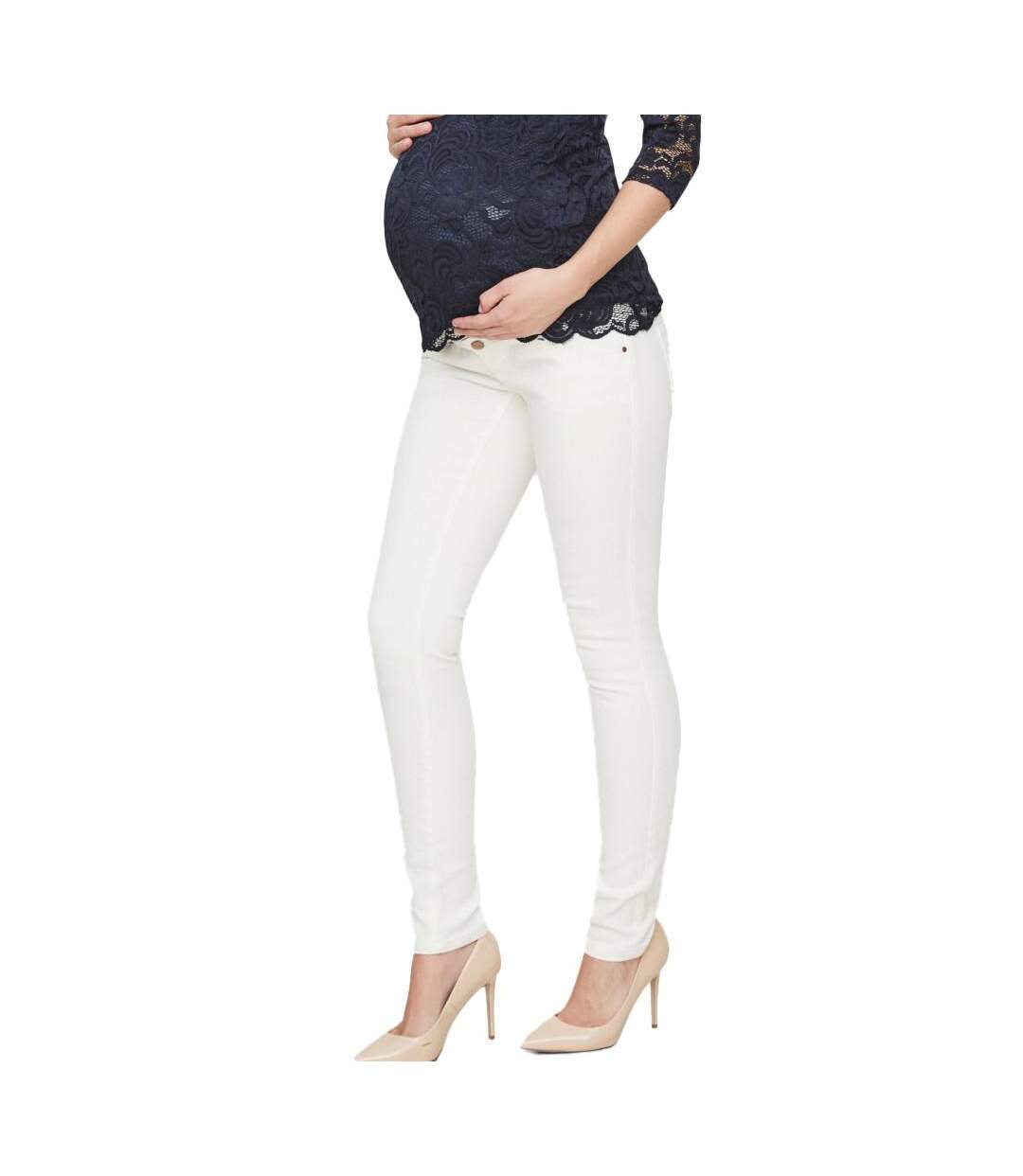 Jean Beige Femme Mamalicious Sigga - W27-L34