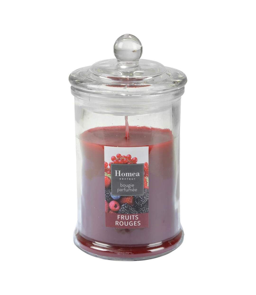 Bougie Parfumée Bocal Essentiel II 15cm Fruits Rouges-1