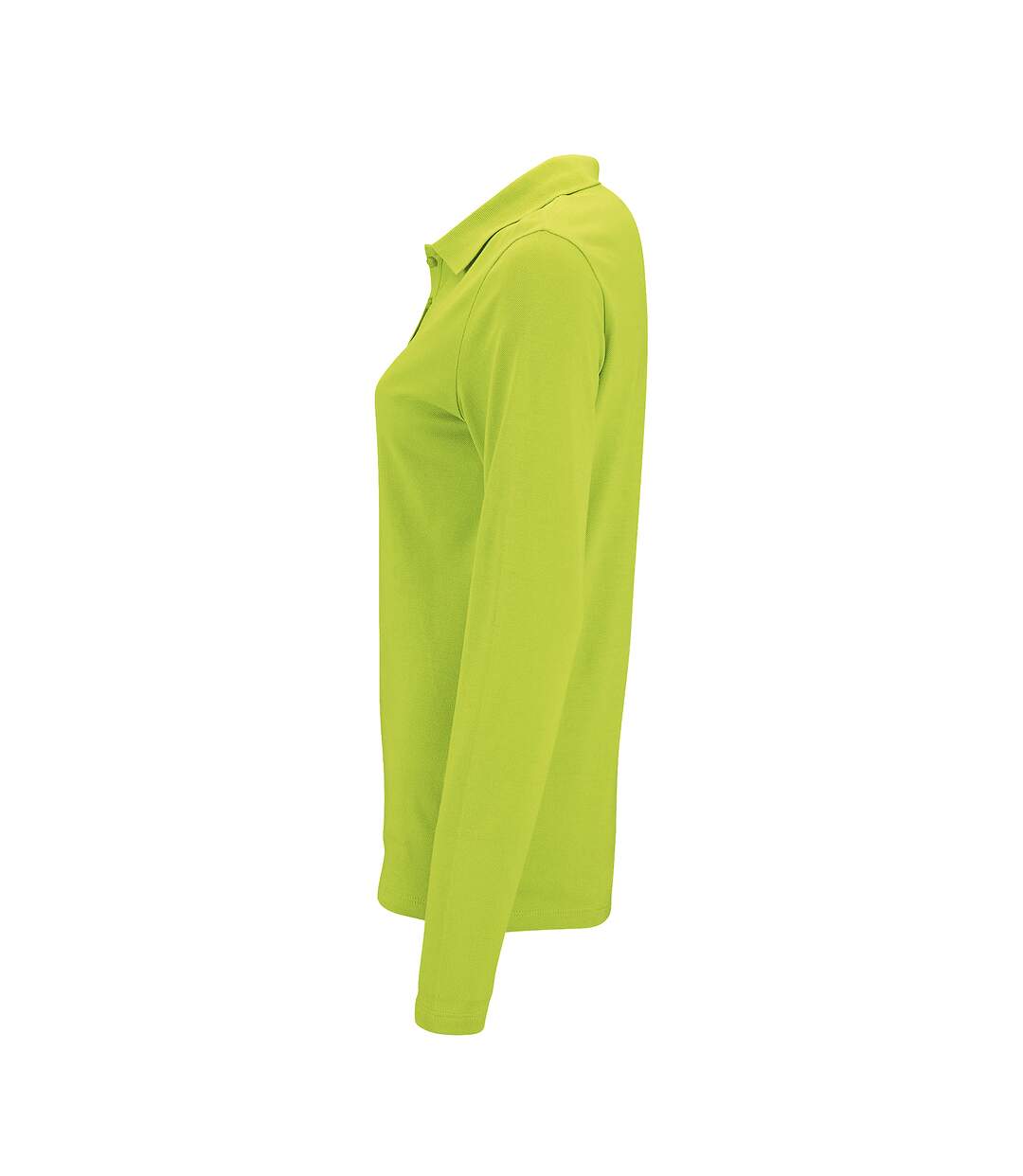 Polo manches longues perfect femme vert pomme SOLS