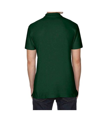 Unisex adult softstyle polo shirt forest green Gildan