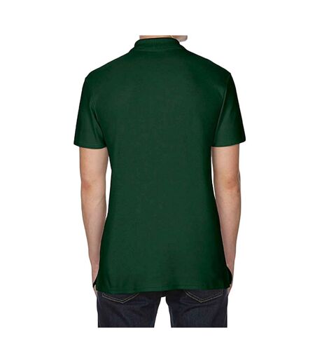 Unisex adult softstyle polo shirt forest green Gildan