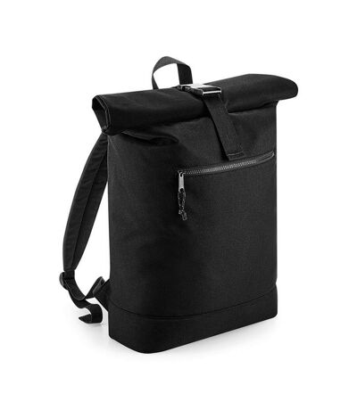 Bagbase Rolled Top Recycled Backpack (Black) (One Size) - UTRW7779