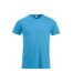 Mens new classic t-shirt turquoise Clique-1