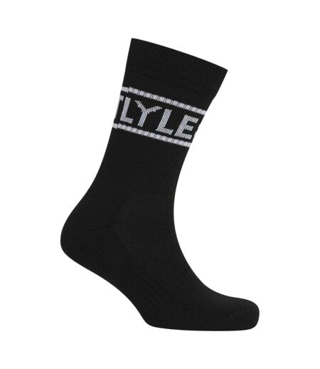 Lot De 3  Paires De Chaussettes Motif/style Marque Homme Noir Lyle & Scott