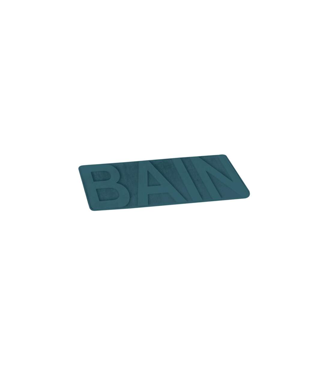 Tapis de Bain Microfibre Relief 45x75cm Bleu Canard-2