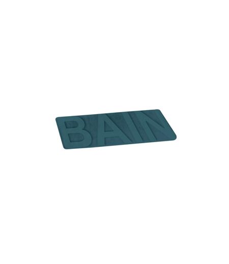 Tapis de Bain Microfibre Relief 45x75cm Bleu Canard