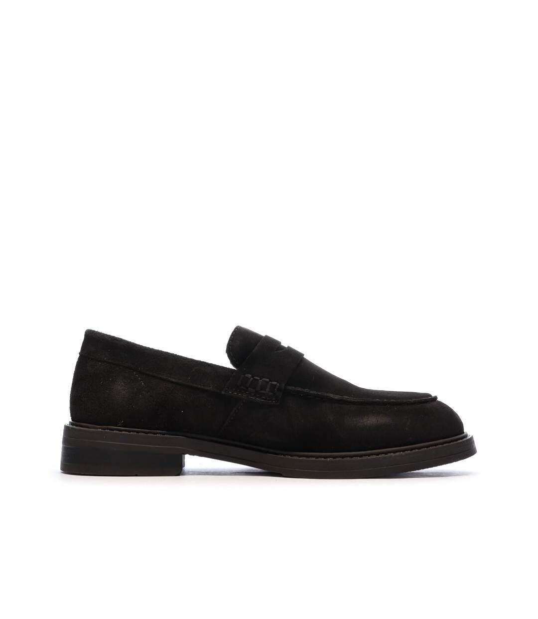 Mocassins en daim marron homme selected suede penny-2