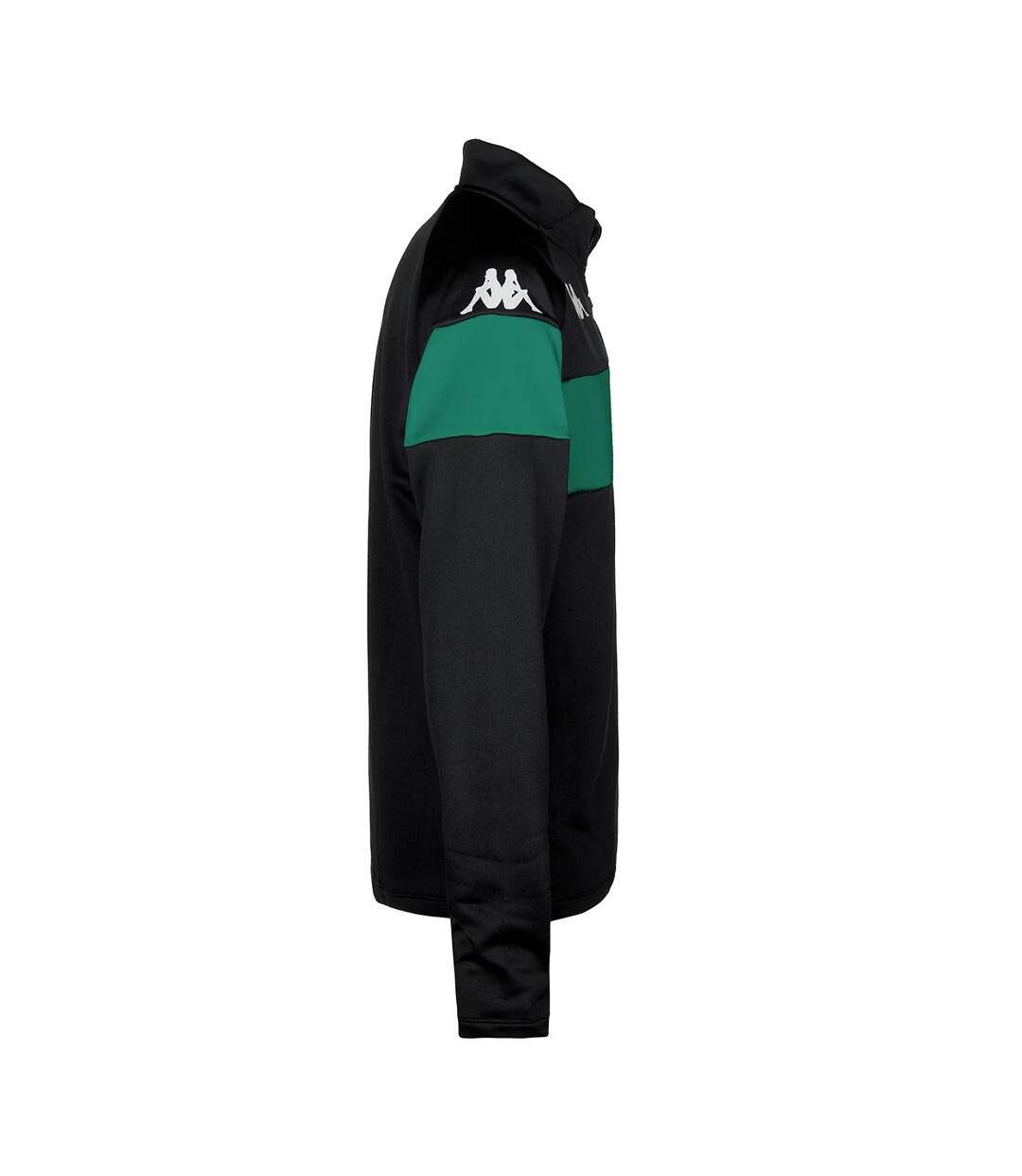 Sweat noir/vert homme kappa dovare-2